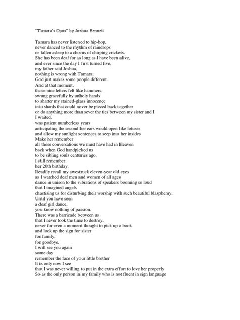 tamara's opus poem pdf